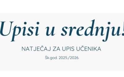 Natječaj za upis učenika u I. razred