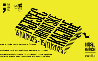 MJESEC HRVATSKE KNJIGE U GIMNAZIJI ŽUPANJA