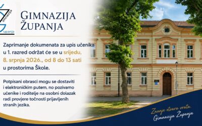 Upisi u prvi razred školske godine 2026./2027.